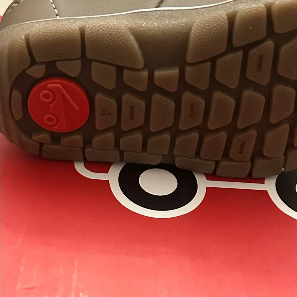 See Kai Run Brown and Red waterproof &insulated winter boots for little kids 4
